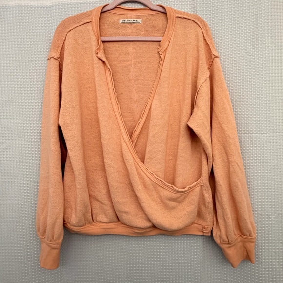 Free People Tops - Free People we the free Anyway Surplice Sweatshirt M